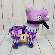 Fortnite Loot Llama Plush Stuffed Animal Toy Purple Blue 10"