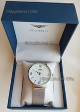 WATCH · GIANELLO CARRARA BRACELET WATCH · WHITE DIAL · BRAND NEW