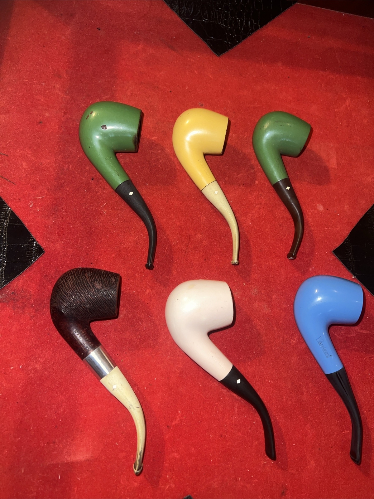 DR . GRABOW ESTATE PIPES COLLECTION LOT OF 6 COLOR PIPES eBay