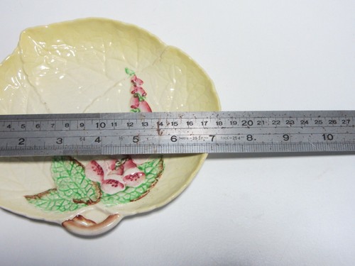 Vintage Carlton Ware yellow with Foxglove Leaf Australian Design Ceramic Dish - Picture 5 of 5