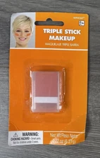 Amscan Non-Toxic Triple Stick Makeup Under Eye Liner Orange Costume Tailgating