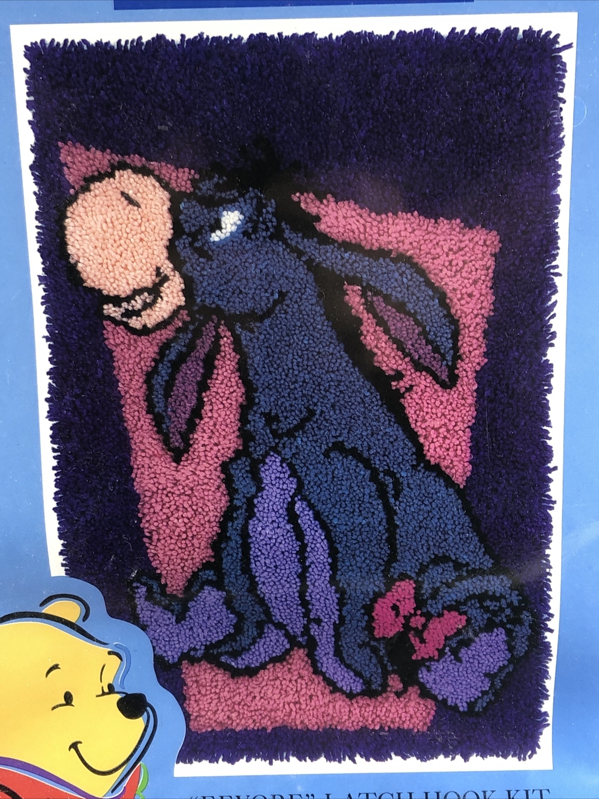 Disney Home EEYORE Latch Hook Kit 20" X 30" Pooh Collection WP0103