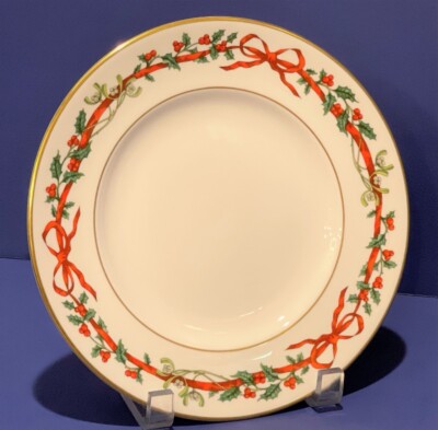  WORCESTER Holly Ribbonsサラダプレートセット Royal Worcester Holly Ribbons Salad Plate 8