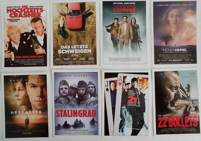 C52  8x Cinema Plakatkarten  STALINGRAD / 22 BULLETS / 21 / HERE AFTER etc.