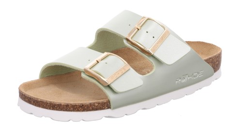 Zapatillas de mujer Rohde 5623 Alba zuecos ancho G perlado - Imagen 5 de 8