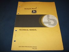 Manuale Di Riparazione Tecnico Per Soffiatore A Zaino JOHN DEERE 4 TM-1210