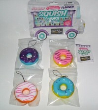 YUMMY SERIES 2 SQUISHUMS DONUTS SET OF 4 SQUISHY SLOW RISE LOOSE