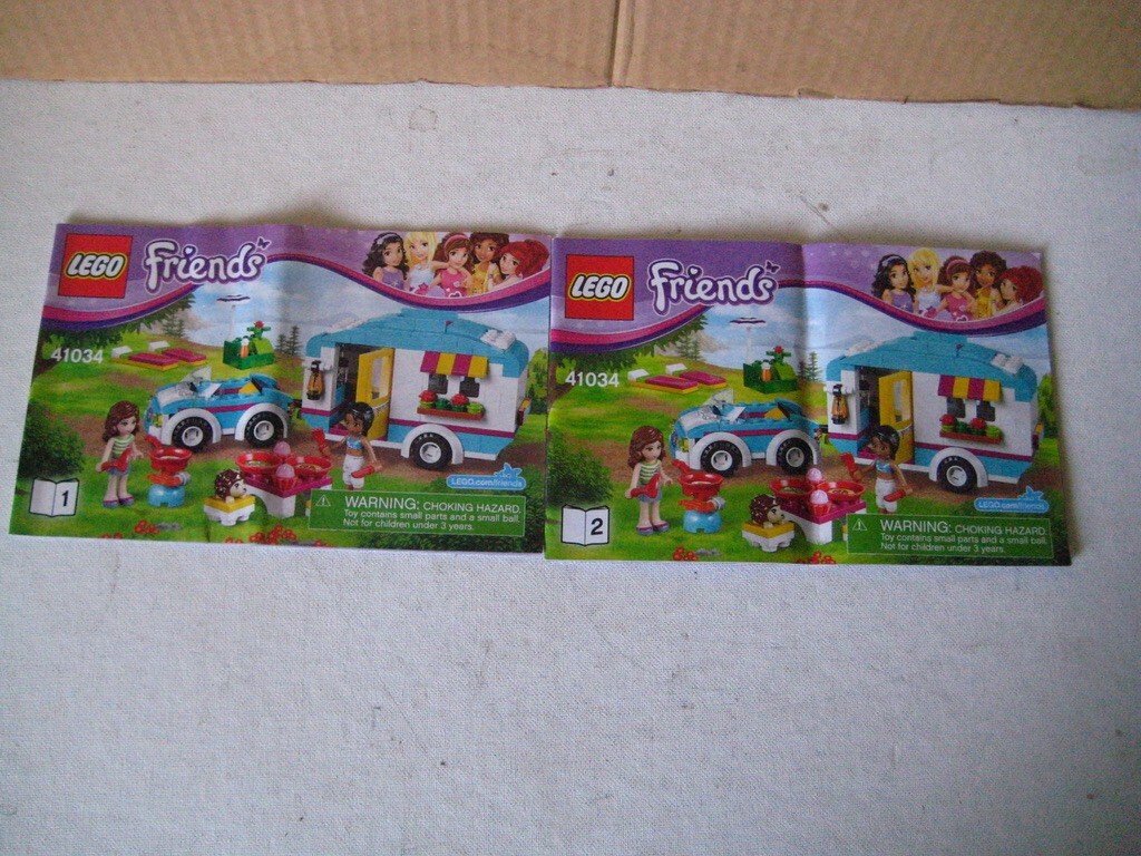 Lego Friends INSTRUCTION MANUAL ONLY 41034 Summer Caravan