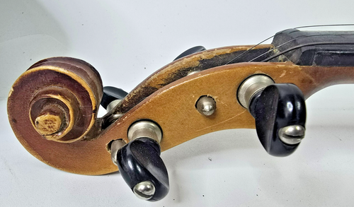 Vintage Antonius Stradivarius Copy 4/4 Violin Czecho Slovakia #104 PARTS REPAIR - Picture 15 of 21