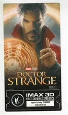2016 Imax Doctor Strange Commemorative Ticket Benedict Cumberbatch