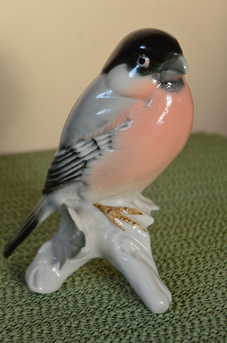 Antike Karl Ens Porzellanfigur Vogel (8) Gimpel Figur Porzellan Volkstedt