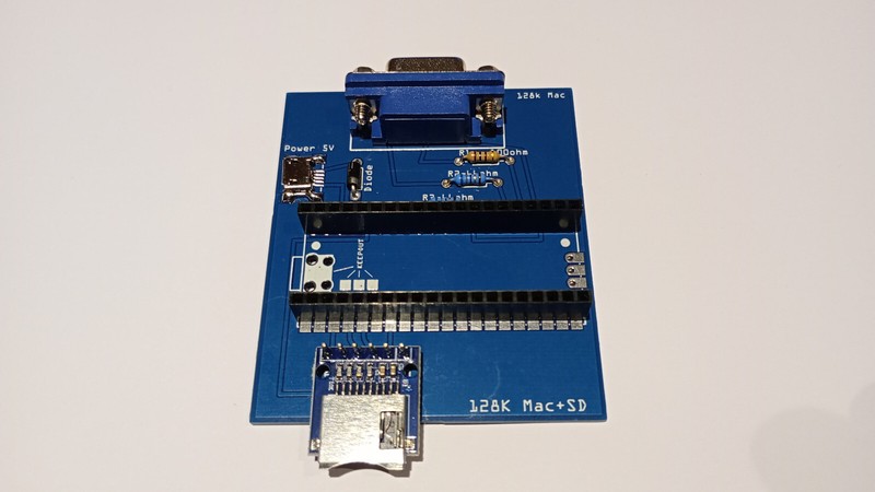 Apple Macintosh Mac 128K PicoMac with SD using Raspberry Pi Pico - Assembled