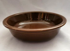 SET OF 2 HOMER LAUGHLIN FIESTA CHOCOLATE BROWN SOUP BOWLS 7"