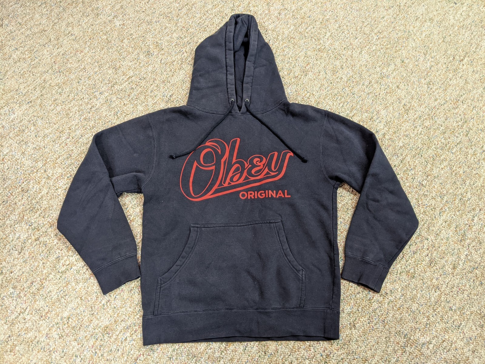 Obey Sweater Mens Small Black Hooded Sweatshirt Art Graffiti Streetwear  Casual | eBay