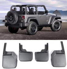 4 Pcs Set OE Factory Fitment Splash Mud Guards Flaps For 07-18 Jeep Wrangler JK