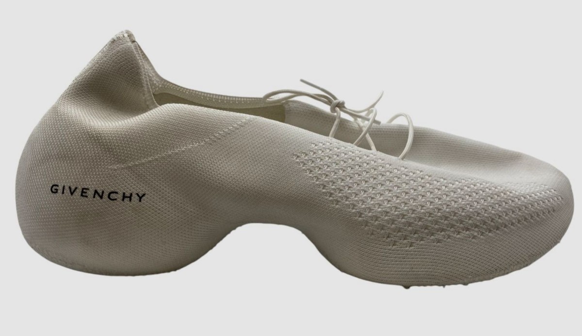 Givenchy Men's White TK-360 Logo-Print Stretch-Knit Sneakers