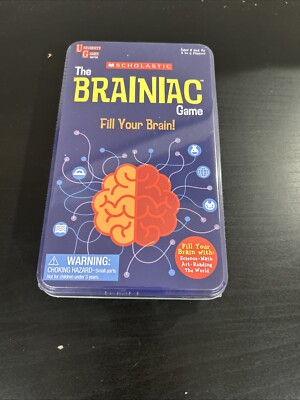Scholastic The Brainiac Game Fill Your Brain University Brand New