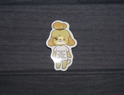 Animal Crossing | Isabelle Sticker Decal | Great For Bottles