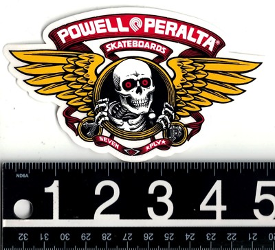 Powell Bones Wheels Scorpion Skateboard Sticker 3.6in