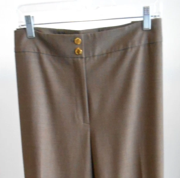 women's Calvin Klein "Traditional" 2 button brown dress pants slacks Size 18W - Image 2 of 2
