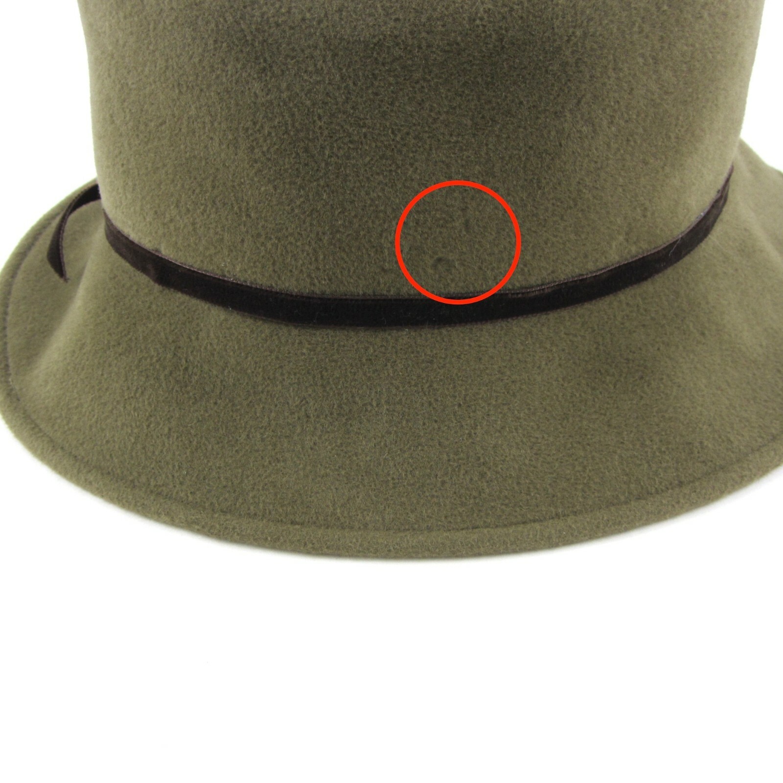 Eric Javits New York Olive Green Wool Hat Brown V… - image 9