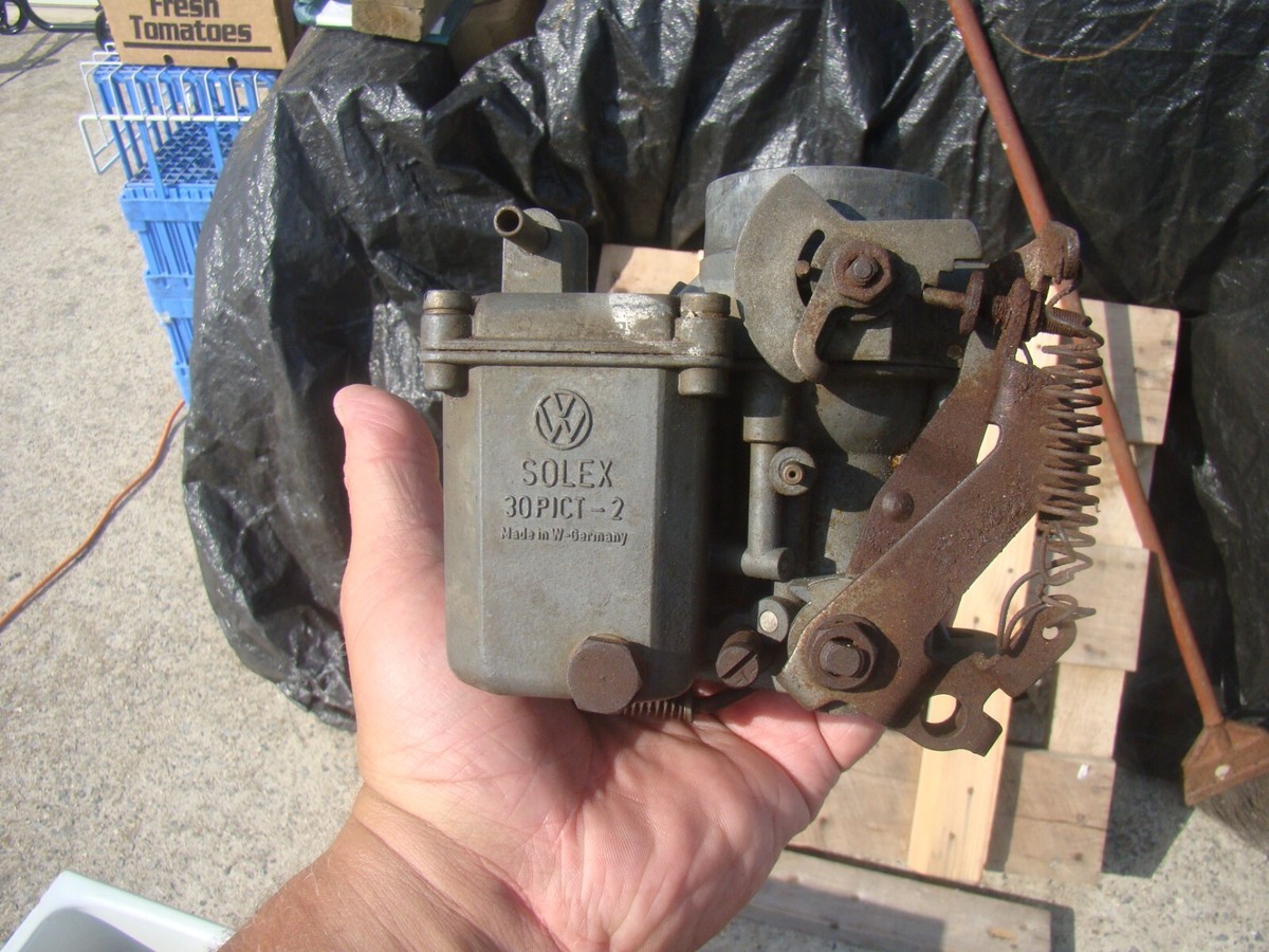 Vtg SOLEX 30 PICT-2 CARBURETOR VW / VOLKSWAGEN PARTS or Rebuild