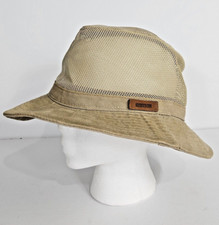 Vintage Made in USA Stetson Fedora Worker’s Union Khaki Hat Size M Breathable