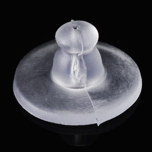 50x Ohrstopper Silikon Gummi Ohrmuttern Ohrhänger Ohrring Verschluss -Ohrstecker - Bild 5 von 9