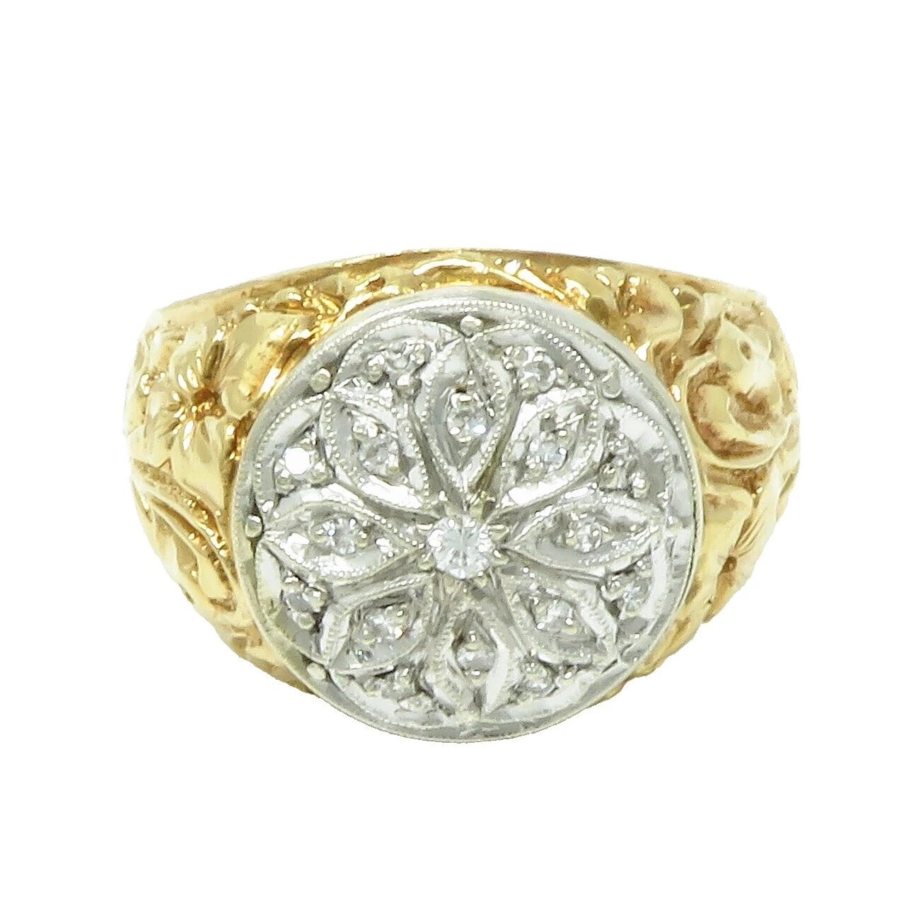 Diamond Multi-Tone Gold 18k Jewelry for Men