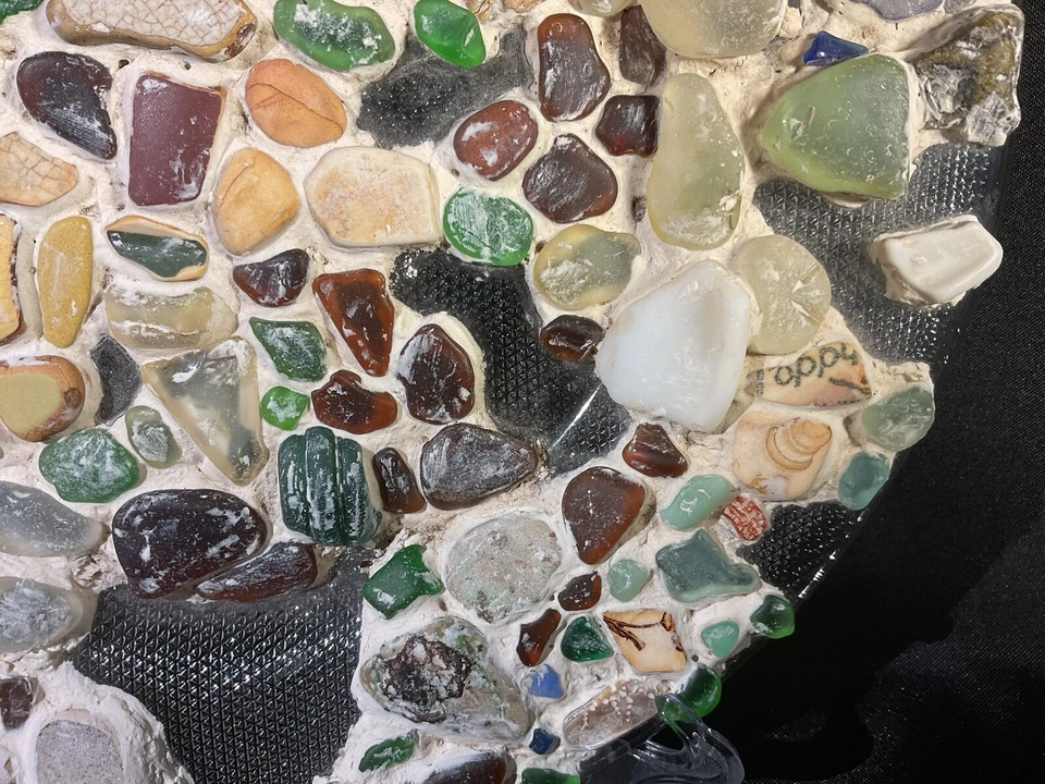 Mosaic Stone Art Mosaic Plate Unique Handmade - Image 4 of 4