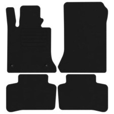 Velours Fußmatten für Mercedes GLK X204 Bj. 2008 - 2015 Automatten SCHWARZ PREM