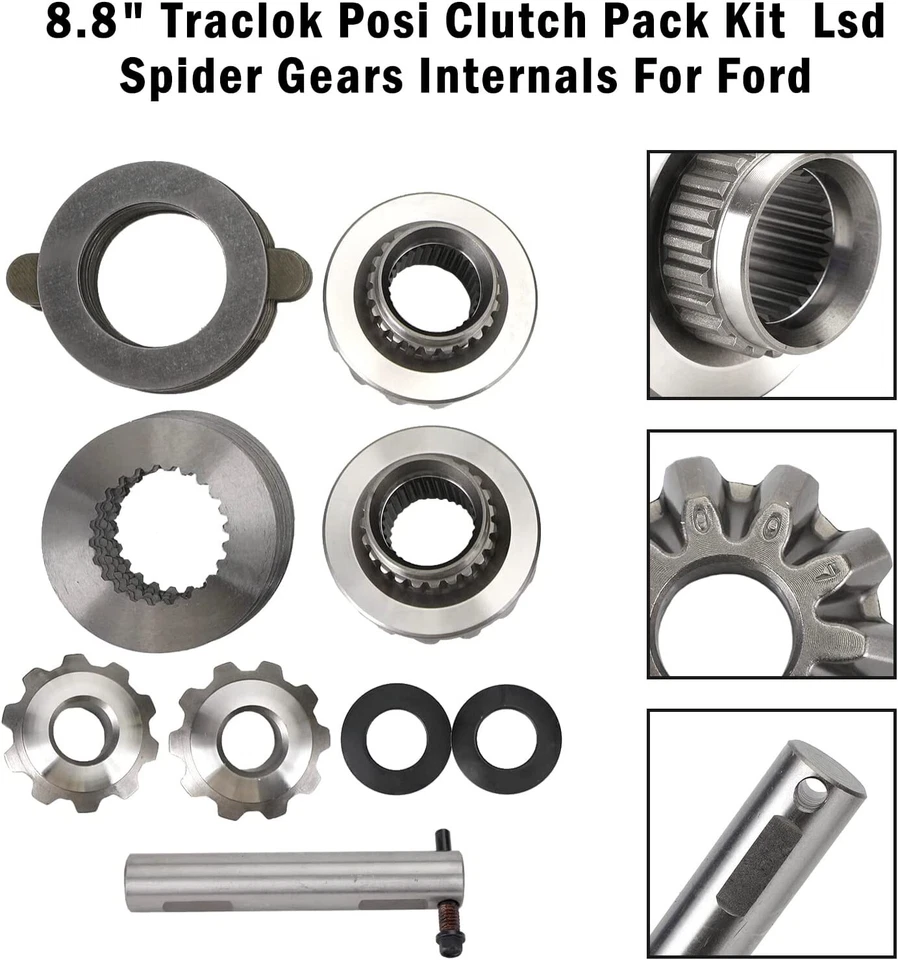 8.8" Traclok Posi Clutch Pack Kit Lsd Spider Gears For Ford 8.8" Truck rearend - Image 4 of 4