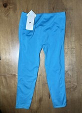 (NWT) Fabletics High-Waisted Seamless Dot Capri - Turquoise Women’s Size Large