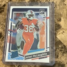 2023 Donruss Optic Jaleel McLaughlin Rated Rookie #232 Denver Broncos RC B-19