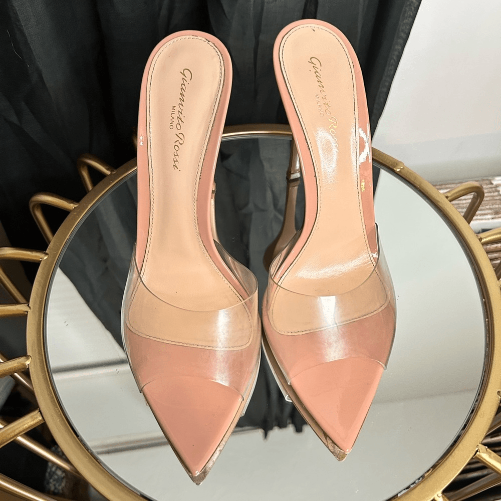 Gianvito Rossi Elle 100mm Plexi Heels | eBay Gianvito Rossi Elle 100mm Plexi Heels | eBay