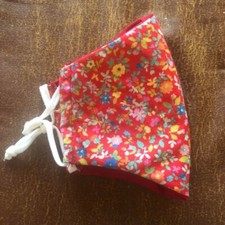 Easter Floral Face Mask - Valentine Handmade Gift Ready to Ship Adult Size