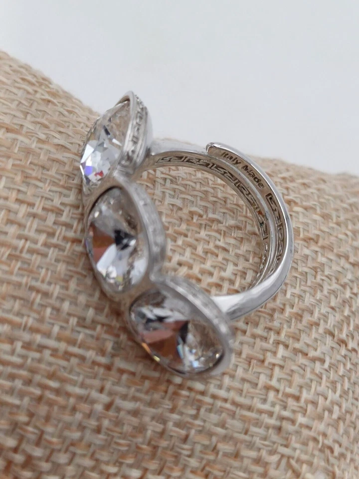 REBECCA ANELLO ACCIAIO E CRISTALLI - BRILLANTI LINEARI - Immagine 3 di 4