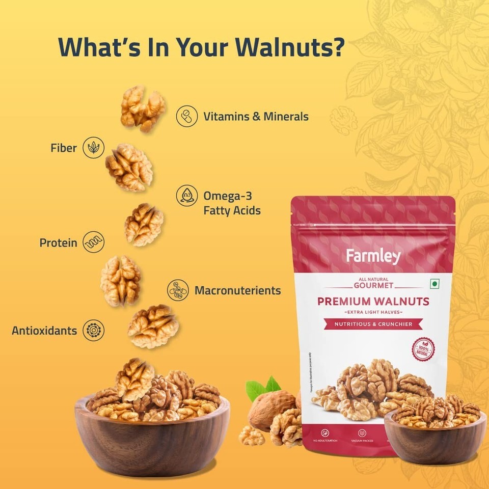 Farmley Chile Walnut Kernel 200G free shipping world wide eBay