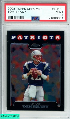 2008 TOPPS CHROME TOM BRADY #TC163 NEW ENGLAND PATRIOTS PSA 9 MINT