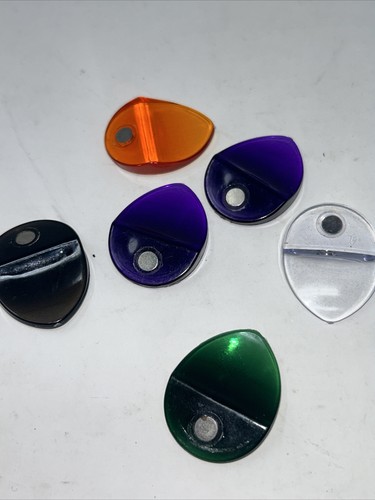 SMALL TRIANGLE Guitar  GRIP  Picks Lot Of 6 With Magnet  Multi Color