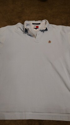 Tommy Hilfiger Carolina Blue with logo solid color 