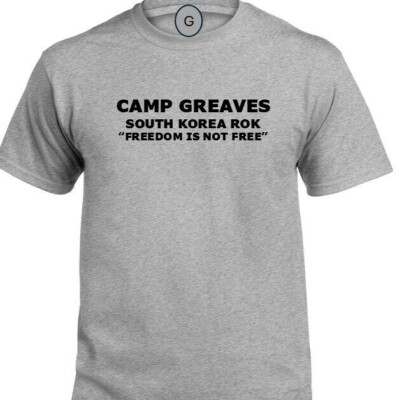 CAMP GREAVES * SOUTH KOREA ROK* FREEDOM* INDIVIDUAL BASE PT SHIRT