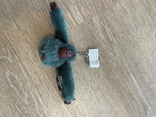 NWOT KIPLING 2 Monkey Key Chain Ring Bag Charm Fob Green H65