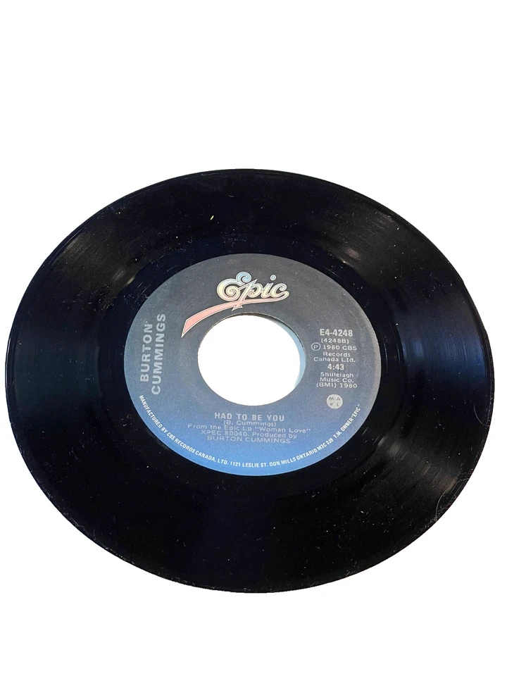 Burton Cummings - "Fine state of affairs" & "Had to be you" 7" 45 RPM (#51) - Image 3 of 3