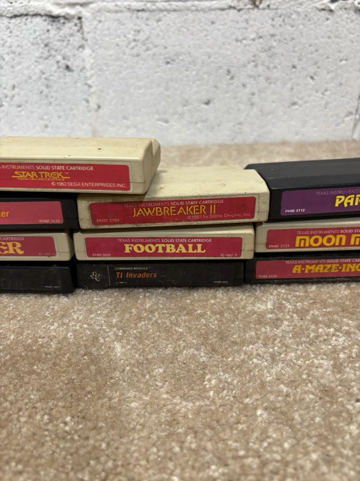 Lote de 13 cartuchos de juegos de computadora Texas Instruments TI-99/4A - ¡Algunos raros! Foto 4 de 4