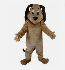 Dog Mascot Costume Dress Outfit Adult Cosplay Halloween Animal Party Unisex