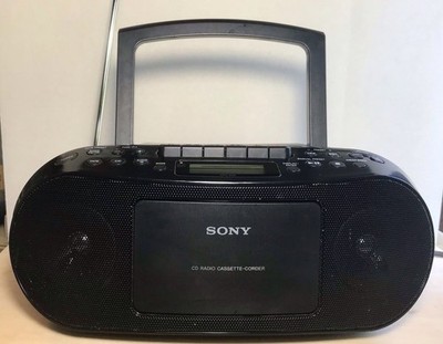 Sony CFD-S50 Portable CD Cassette Player AM FM Radio Boombox Tested Working