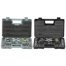 Uimoso Tap and Die Set80Pcs Metric and SAE Standard Bearing Steel Threading Tool
