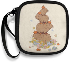 Earphone Case Earbuds Small Carrying Cases Capybara Portable Headphone Organizer