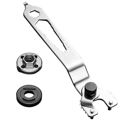 Lock Nut Wrench for Angle Grinder Adjustable 12 in 1 with Pressure Plates Tool